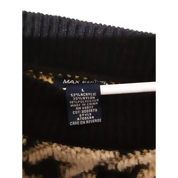 Max Edition Houndstooth Sweater $108 Size Large - Picture 7 of 12